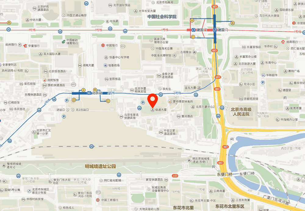 信通大厦位置地图
